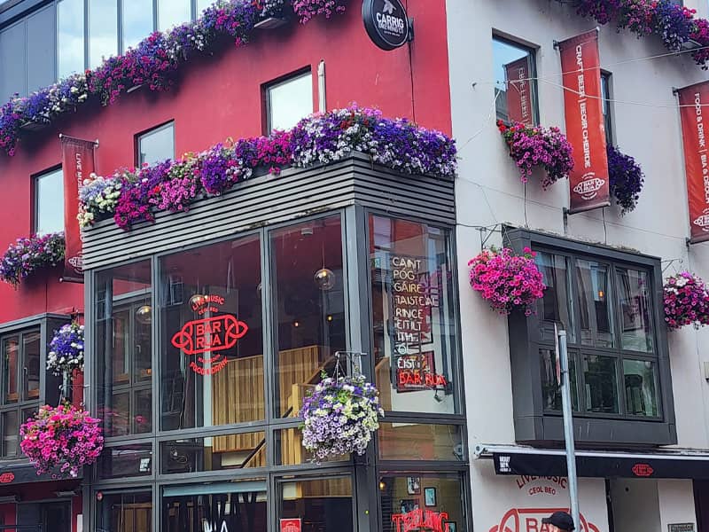 Liffey Vale Nurseries Floral Displays - Pub building filled with flowers