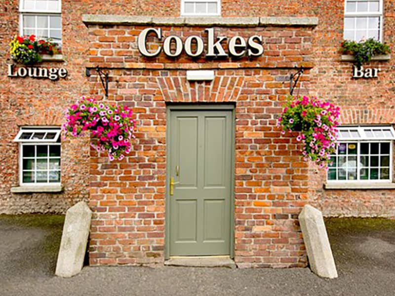 Liffey Vale Nurseries Floral Displays - pub entrance filled with flowers